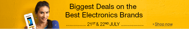 India Desire : Amazon Biggest Electronics Sale Between 21st And 22 July 2015